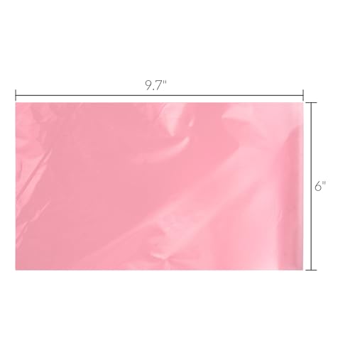 ZOOFOX 500 Pieces Wash Bottle Bags, Disposable Tattoo Bottles Bags, Pink Odorless Squeeze Bottle Covers for Tattoo Supplies Accessories