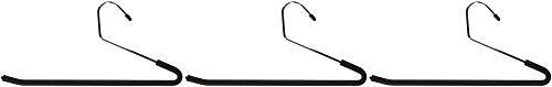 Slack Non-Slip Hanger with Foam (Set of 3), Black