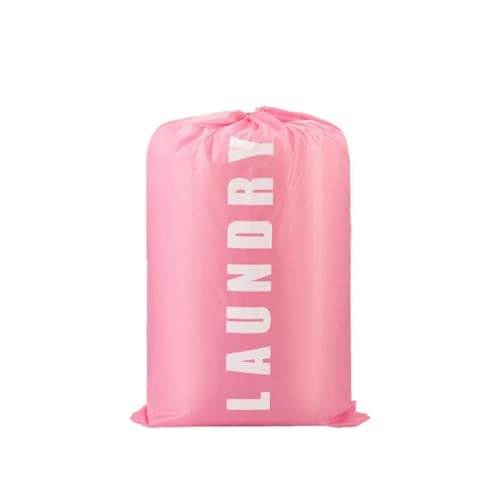 2 Pack Heavy Duty Travel Laundry Bags-Waterproof Drawstring Dirty Clothes Organizer for Camping,Gym&Hotels,Fits Laundry Baskets,Reusable Washable Storage Bags,Grey+Pink - color: Grey+Pink