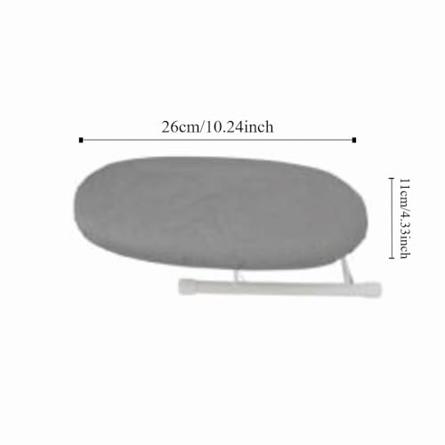 Mini Folding Ironing Board for Tabletop – Portable Sleeve Ironing Panel with Steel Frame, Compact Travel Iron Board for Collars and Cuffs