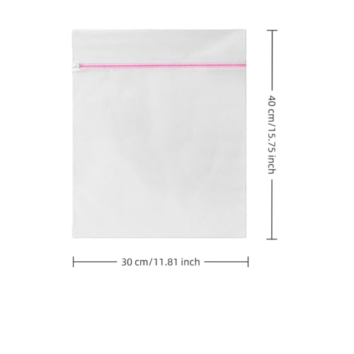 Mesh Laundry Bag with Zipper, Honeycomb Wash Bag for Delicate Lingerie, Underwear, Silk and Socks Protection in Machine