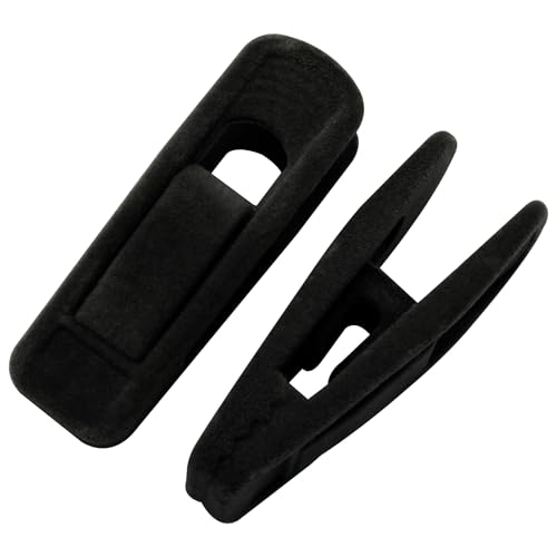 Velvet Hanger Clips, 40 PCS, Black - color: Black