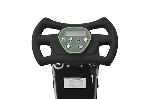 Battery Powered Ride-On Commercial Floor Scrubber Machine, 22" Brush, 31.5" Squeegee Width, 19 gal Solution Tank, 20 gal Recovery Tank, 5 hr Use 7 hr Charge, 200 RPM, 48,400 Sqft/H, Batteries Included - size: 22"