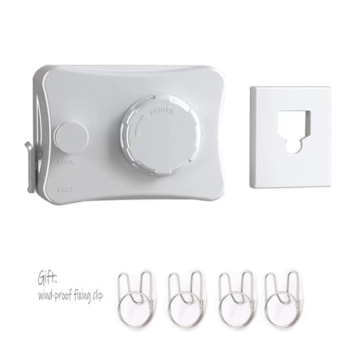 Anti-Sagging Clothes Line Thickened Steel Wire Retractable Clothesline Heavy Duty Clothesline Wall Mounted Bright Porcelain White Finished - size: 5.1m 6612W White Anti-Sagging ClothesLine