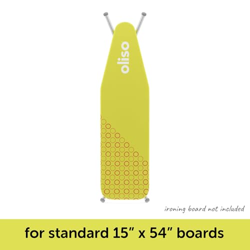 oliso Ironing Board Cover and Pad - 100% Cotton - Standard 15 x 54 - color: Pistachio