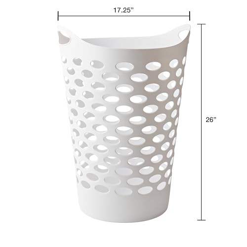 Flexible Laundry Basket,Tall plastic hamper for Clothes