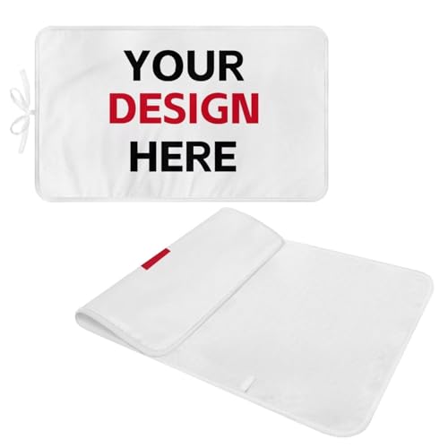 Custom Ironing Mat Pad for Table Printed Portable Travel Personalized Ironing Board Covers Pattern Pressing Mat Heat Press Pads 32x16 Inches - color: Custom