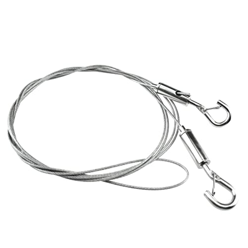 SDTC Tech 4-Pack Stainless Steel Wire Rope with Adjustable Hooks