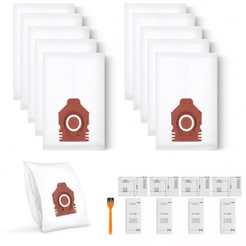 Rowhalf 12 Pack 3D Airclean Dust Bag for Miele CO/TU M1/L1/S1 Series Vacuum - size: 12 pack- CO/TU