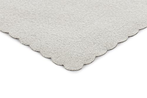 The Rag Company - Buttersoft Suede Cloth - Trademarked Softness for Applying and Leveling Coatings, Cleaning Glass and Other Delicate Surfaces Without Scratching - 8”x 8” - 10 Pack - Ice Grey
