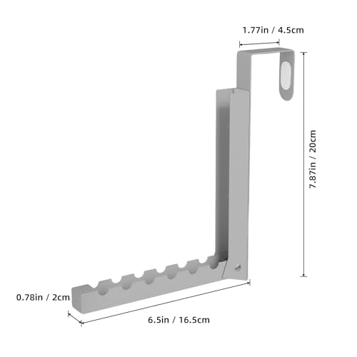 BAKON Over The Door Hanger Folding Clothes Drying Rack, Folding Hanging Coat Rack for Indoor Laundry Room Compact Small Space Foldable Portable Clothing Hanger Hook Collapsible (2, Gray) - color: Gray