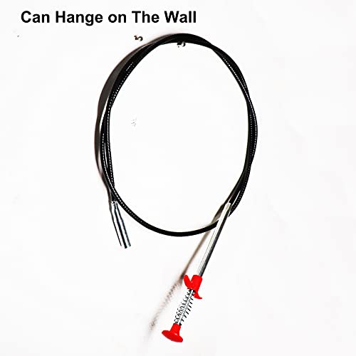 Drain Snake Drain Clog Remover Flexible Grabberable Pick Up Cleaning Tool Reacher Claw Stick, Drain Auger Grab Trash Hairs from Drain,Sink,Bathroom Tub Toilet Hose (79 Inch Drain Snake Tool) - style: 79 Inch