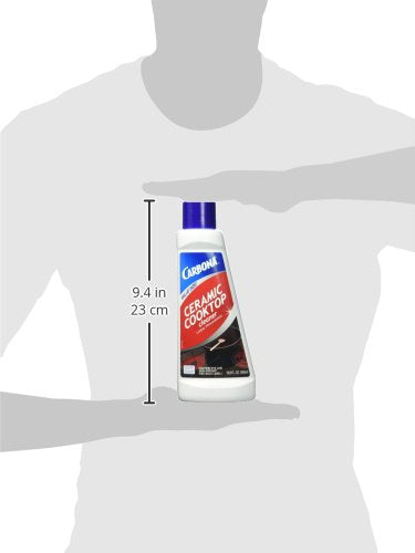 Carbona Ceramic Cooktop Cleaner | Grease & Burnt-On Food Remover | Non-Abrasive Formula | 16.8 Fl Oz, 1 Pack
