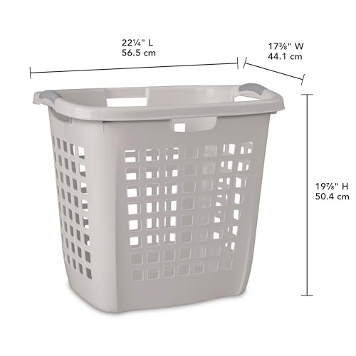 Sterilite Ultra Easy Carry Hamper, Laundry Basket Organizer, 4-Pack - color: Gray Pumice