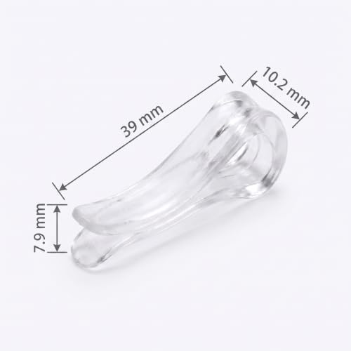 100Pcs U Shaped Plastic Alligator Clips Shirts Folding Clips Garment Clips Clothespins for Ties Socks Pants Clothes Pins Laundry Storage and Organization(Transparent)