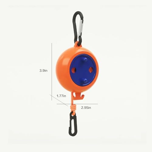 Portable Retractable Clothesline for Travel - Adjustable Stainless Steel Hooks, Compact Indoor/Outdoor Laundry Drying-Orange B(01) - color: Orangeb(01)