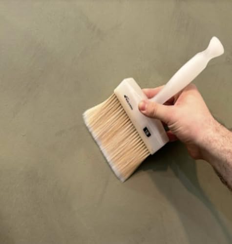 Meoded Lime Wash Brush – Professional Crosshatch Brush for Limewash & Mineral Paints, Natural Bristle Blend - size: 50x150