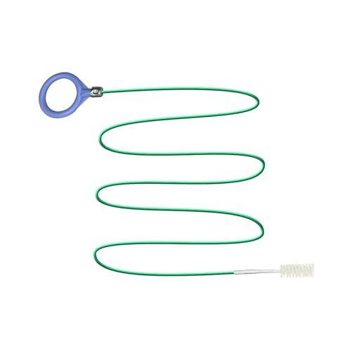 Flexible Drain Cleaning Brush - Slim Dredging Tool for Feeding Tubes/Air Hoses/Racking Lines 118 Inch