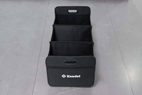 K KNODEL 3 Compartments Trunk Organizer for Car and Suv (Large, Black) - color: Black, size: Large