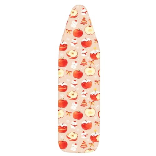 Iron Board Cover Ironing Accessories with Heavy Duty Elastic Edges Thick Padding Easy to Inatall, (Apple Print) - color: Apple Print