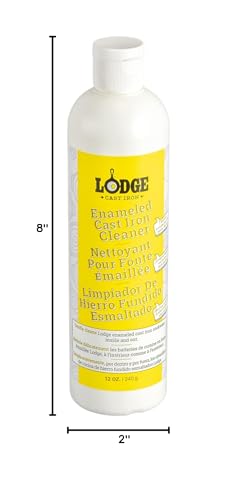 Lodge Enameled Cast Iron and Ceramic Stoneware Cleaner, 12 Fl Oz (Pack of 6) - style: Enamaled Cast Iron Cleaner (Pack of 6)