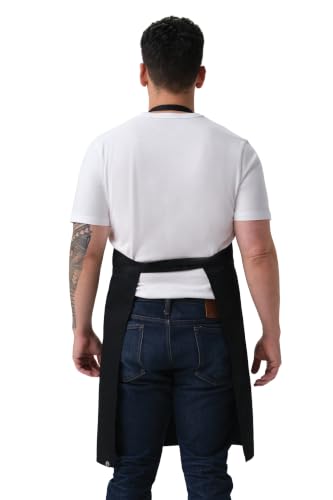 Chef Works Unisex Butcher Apron - color: Black, Extra Large