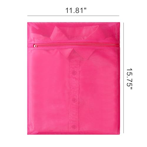 4 pack Mesh Laundry Bags,Mesh Wash Bags,Lingerie Bags for Washing Delicates,12 x 16 Inches lingerie bags for Laundry, Travel Storage Organize Bag for Cotton Clothes,Sheet, Shoes(RED) - color: red