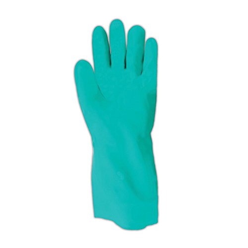SHOWA 730 Chemical Resistant Glove, 15-mil Nitrile, Medium, 12-Pack - size: Medium, style: 12-pack