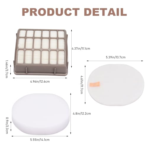 Vacuum Filters Replacement for Shark NV60 NV70 NV70 26 NV71 NV80 NVC80C NV80 26 NV90 NV95 UV420 NV90 26 Navigator Professional Upright Vacuum,1 HEPA Filter, 2 Foam & 2 Faux Felt Filters # XFF80 XHF80 - color: For NV60 etc-1 HEPA Filter, 2 Foam & 2 Faux Fe