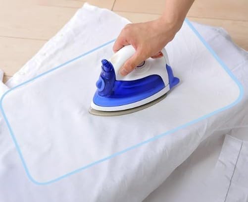 1PC White Protective Ironing Scorch-Saving Mesh Pressing Pad Mesh Cloth,Deft Processed,No Melt Pressing Cloth for Easy Ironing and Protection,Crafts and Sewing (16x24),Quilting Notions