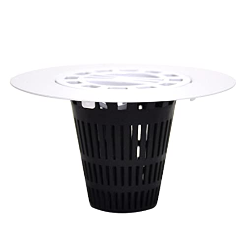 Danco Snap-in Shower Drain Cover with in-Drain Hair Catcher, 4-1/4" Round, White Strainer, (10533) - color: White, size: Pack of 1, style: Circle In-Drain
