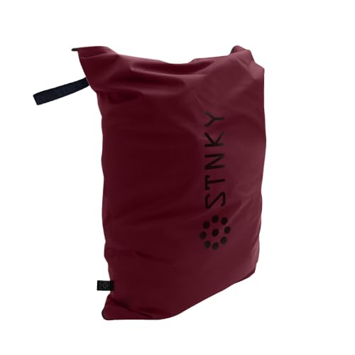 STNKY Bag Pro - Laundry Bags With Zips, Handles and Internal Mesh Bag for Travel, Yoga, Healthcare, Gym Kit, Laundry (XL, Burgundy) - color: Burgundy, size: X-Large