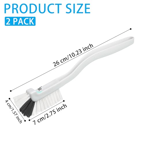 GTOTd Kitchen Right Angle Scrub Grout Small Cleaning Brush(2 Pack)