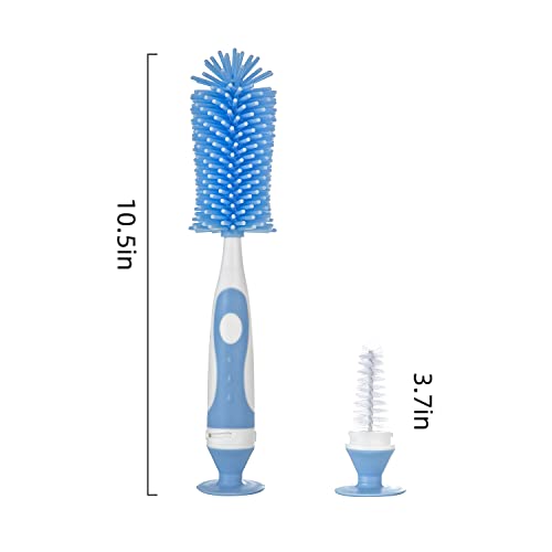 Chemimoso Baby Bottle Brush, Water Bottle Brush Cleaner, Cup Brush - color: Grey 1