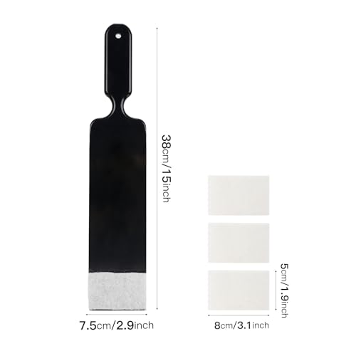 NEWISHTOOL Long Reach Auto Bulldozer Squeegee Mini Paddle Scrubber for Tint - color: Black