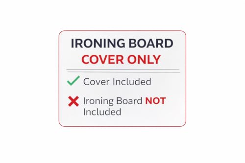 TIVIT Ironing Board Cover 17 x 49 – Made in Italy, Alumitek PRO Heat-Reflective, Thick 4-Layer Padding, Scorch & Stain Resistant - size: 17x49