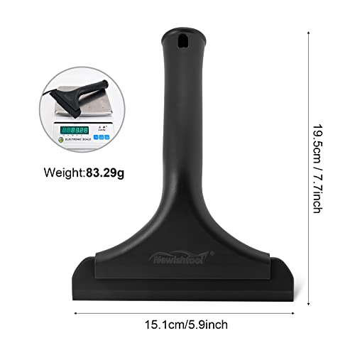 NEWISHTOOL Window Tint Tool Small Squeegee Bathroom Shower Squeegee, 2-Pack - color: All Black, size: 2PCS