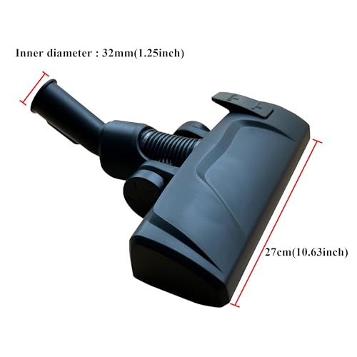 Vacuum Cleaner Universal Vacuum Cleaner Floor Brush Head Two Functions Choose (On Floor&Carpet) Replacement for Universal Vacuum Cleaner 1 1/4" 32mm