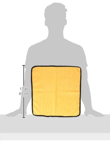 Chemical Guys, Professional Microfiber Towels, 16 x 16 in, Gold, 3 Pack - color: Yellow, size: 3 Pack