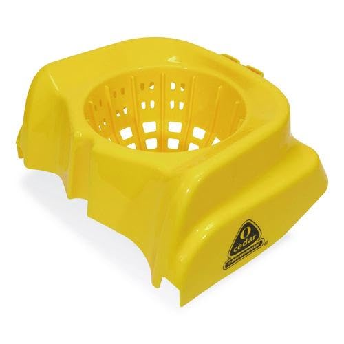 Nexstep Maxirough Institutional Mop Bucket and Wringer, 32 to 35 qt, Yellow