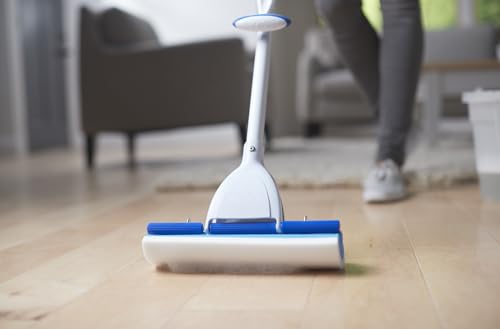 Mr. Clean Magic Eraser Roller Floor Mop, White/Blue - style: Mop