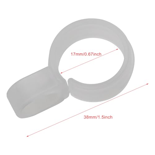 50PCS White Plastic Clothes Peg Windproof Clip Multipurpose Wardrobe Rail Installation Tool Hanger Extender Hooks