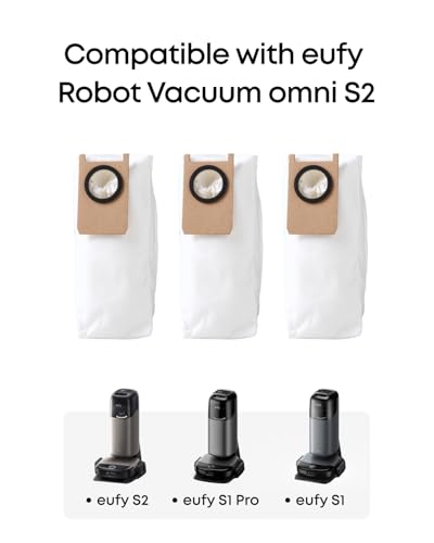 eufy Dust Bags for S1 Pro, S1, S2, 3-Pack