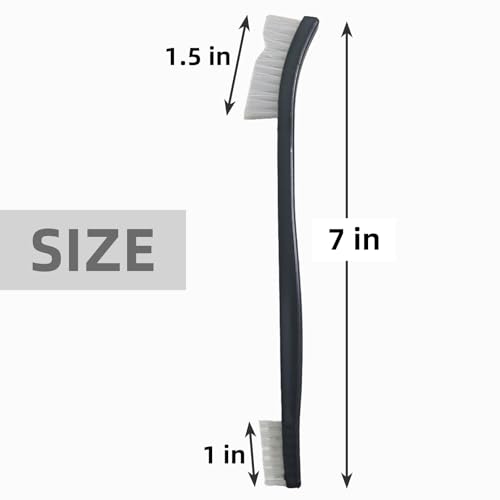 20 Pack Miaozhun Double-Ended Gun Cleaning Brush, 7 Inch Nylon Bristle Brushes, Gun Cleaning Supplies Kit, All Purpose Cleaning Brush with Plastic Handle - color: White Nylon Brush