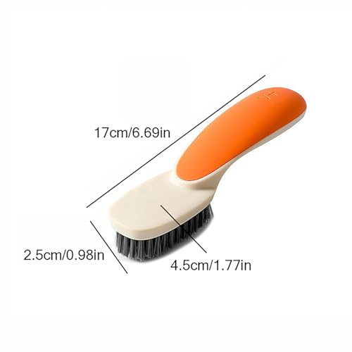 1pc Scrubbing Brush Soft Bristle Laundry Clothes Shoes Scrubber Brush Portable Plastic Hands Cleaning Brush for Kitchen Bathroom(Blue) - color: Blue