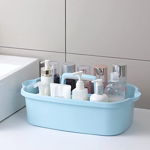 Large Cleaning Supplies Caddy Portable Shower Caddy Basket Blue 2 Pack - color: Blue, size: Large, 2pcs