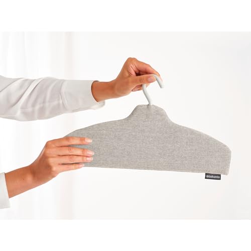 Brabantia - Steam Clothes Hanger - Solid Surface for High-Pressure Steaming on Collars and Shoulders - Quick & Easy Results - Double-Sided Use - Versatile 360° Rotating Hook - Gray - color: Gray, style: Steam Clothes Hanger
