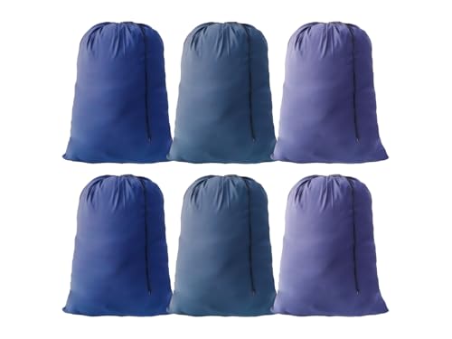 Extra Large Laundry Bag, Blue, 6 Pack, 30"x40" - color: Blue