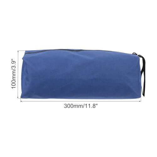 PATIKIL 12" Zipper Tool Pouch, Multipurpose Tool Bag Waterproof Tote Bag Storage Organizer for Screwdrivers Pliers, Blue - color: Blue
