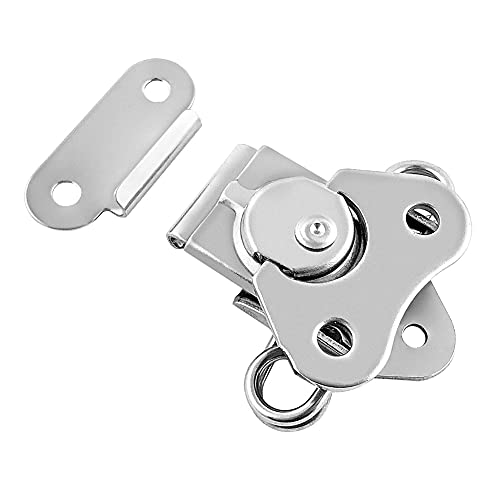 QWORK Heavy Duty Stainless Steel Latch for Flight Cases and Equipment Boxes, 2 Pack 2" x 1-1/2", High Working Loads, Excellent Anti-Corrosion